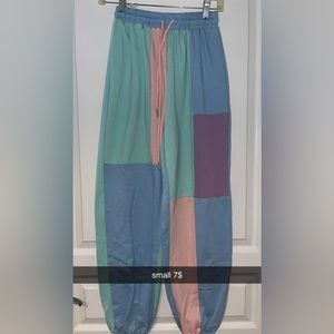 color block sweatpants